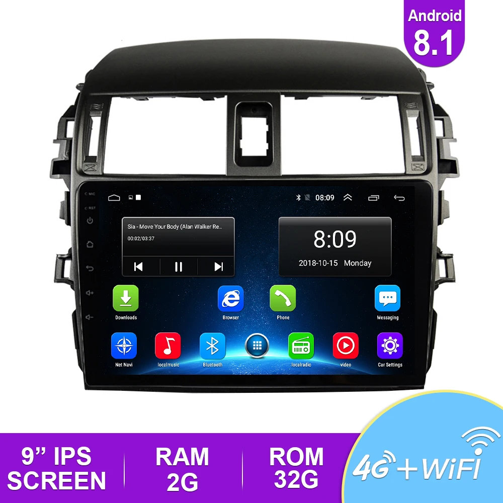 2.5D 9 ''IPS автомобильное радио Android 8 1 авто стерео Мультимедиа для Ford S Max 2007 2008 GPS