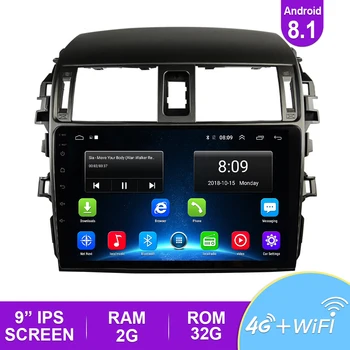 

Android 8.1 Car Radio Multimedia Player For Toyota Corolla E140/150 2008 2009 2010 2011 2012 2013 Stereo GPS Navigation 2 Din