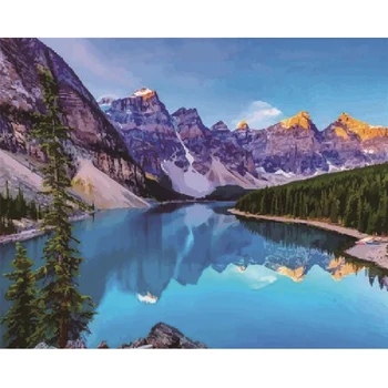 

New DIY Oil Painting By Numbers Kit Home DIY Acrylic Paint On Canvas Modern Wall Art Picture Decor Beginner DIY Kit Dropshipping