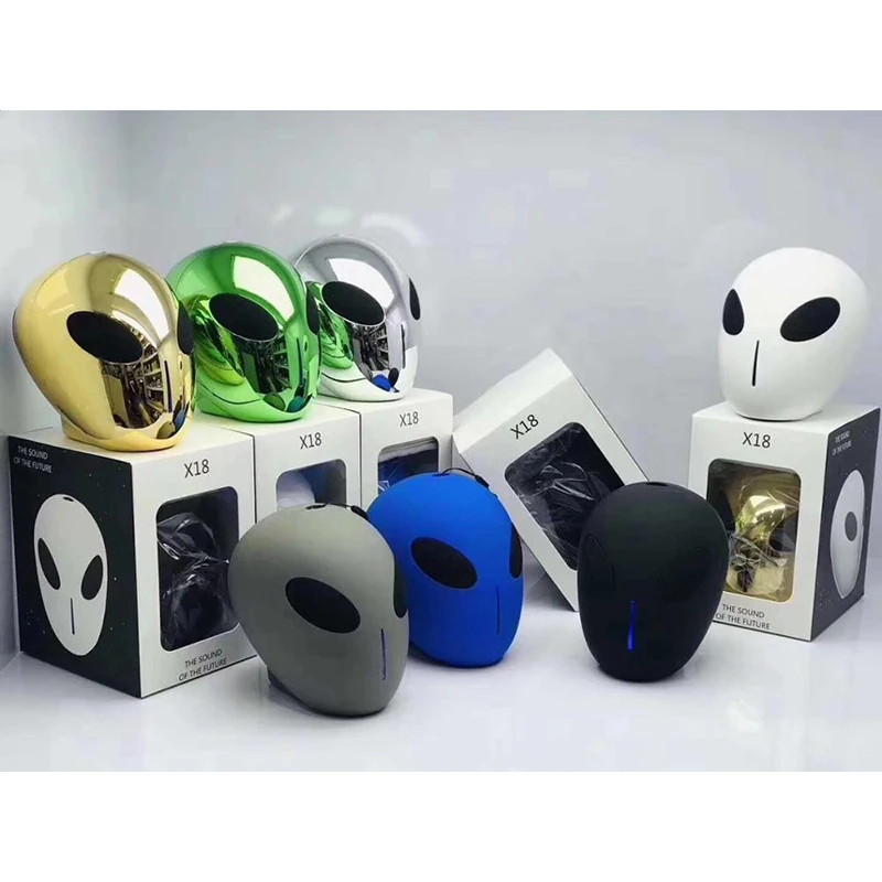 Alien Portable Speaker Wireless Bluetooth Speaker 10W Subwoofer Support FM Radio/AUX/TF/USB Music Center Portable Sound Column Alien Portable Speaker Wireless Bluetooth Speaker 10W Subwoofer Support FM Radio/AUX/TF/USB Music Center Portable Sound Column