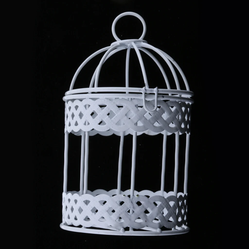 Romantic Iron Birdcage Frame Wire Succulent Pot Wedding DIY Decoration 7.5cm