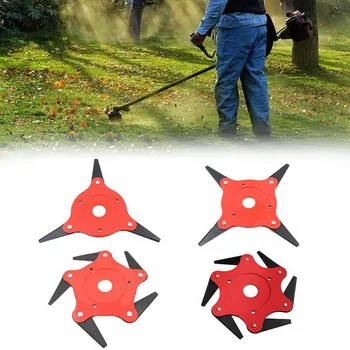

3/4/5/6 Steel Blades Trimmer Head Cutter Outdoor Lawn Mower Grass Trimmer Blade Garden Grass Brushcutter Tools Spare Parts