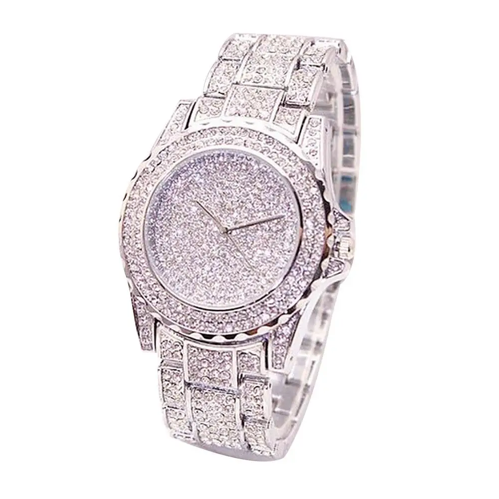 hot sale ladies fashion casual bracelet bracelet watch watch color diamond trend quartz alloy strap quartz watch lady Fashion unique Watch Women's luxury all shiny rhinestone round quartz sports bracelet Quartz Watch Ladies Gift часы женские