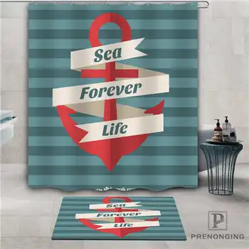 

Custom Anchor of ship (1) Waterproof Shower Curtain Doormat Home Bath Bathroom Polyester Fabric Multi Sizes#2019-1-05-82