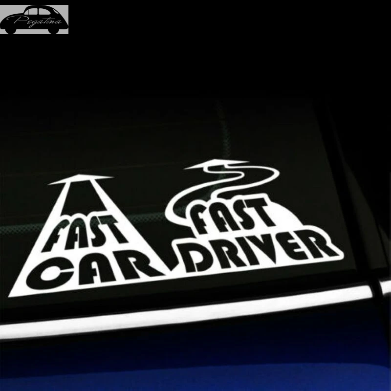 Fast Car Driver Decal Funny Truck Vinyl Sticker Posters Wall Decals Decor Mural |