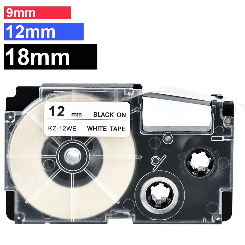Multicolors XR-12WE Label Tapes Compatible Tape XR-12X XR12X XR9X XR-9WE XR-18WE for KL-60L KL-780 KL-120 Printer | Компьютеры и офис