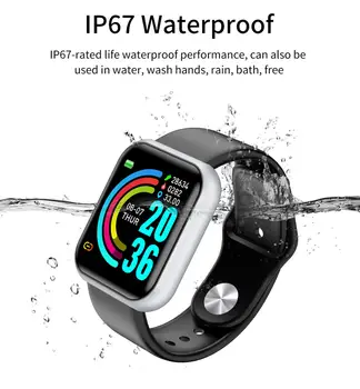 

PK I5 B57 Smart Watch Y68 Fitness Bracelet activity tracker heart rate monitor blood pressure Bluetooth watch for man women kid