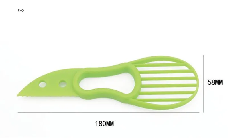 3 в 1 авокадо слайсер Ши корер масла Инструмент для нарезания фруктов сепаратор целлюлозы пластиковый нож кухонная утварь для овощей