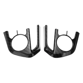 

2pcs Carbon Fiber Steering Wheel Button Frame Cover Trim For Toyota RAV4 2019 2020 Decoration Car Styling Replacement Accessorie