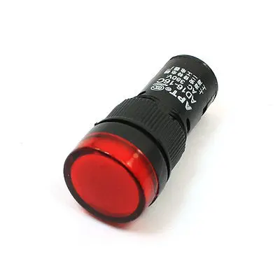

AC 380V 2P Screw Terminal Industrial Red Signal Lamp Indicator Light