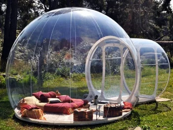 Cheap Free Shipping Free Blower Inflatable Bubble House 3M/4M/5M Dia Igloo Tent For Camping Clear Bubble Hotel Inflatable Dome Tent