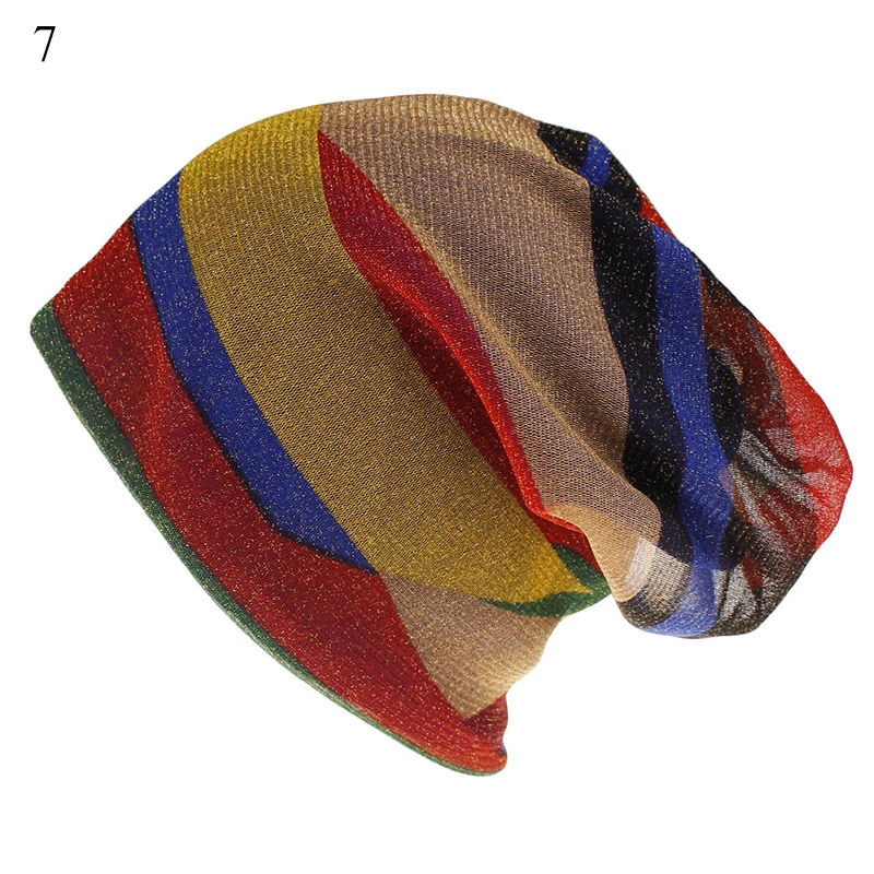20 Colors Women Beanies Caps Spring Bonnet Women Beanie Hat For Women Caps Fashion Casual Retro 3 Way To Wear Hat Cap Headwear - Цвет: 7