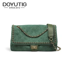 DOYUTIG Винтаж Для женщин из натуральной овечьей кожи в европейском и Стиль алмаз наплечник сумка для вечерние Леди Мода Повседневное Сумка-тоут F679