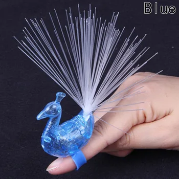 

Creative Glow Peacock Finger Light Luminous Ring Lamp Toy Flash Kid Shiny Flashing Party Gift Decoration
