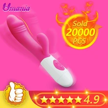 G local vibrador de coelho vibrador para mulher dupla vibração silicone à prova dwaterproof água feminino vagina clitóris massageador brinquedos sexuais para mulher(China)