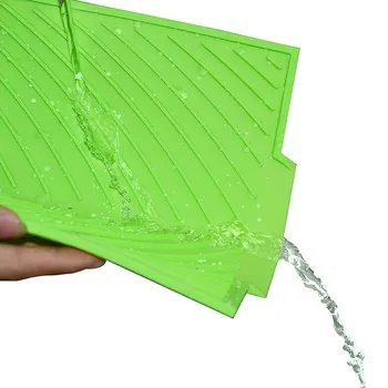 

Rectangle Silicone Drain Mat Drying Dishes Pad Heat Resistant Slip-proof Tray Set Massage Mats For Kitchen Dish Mat