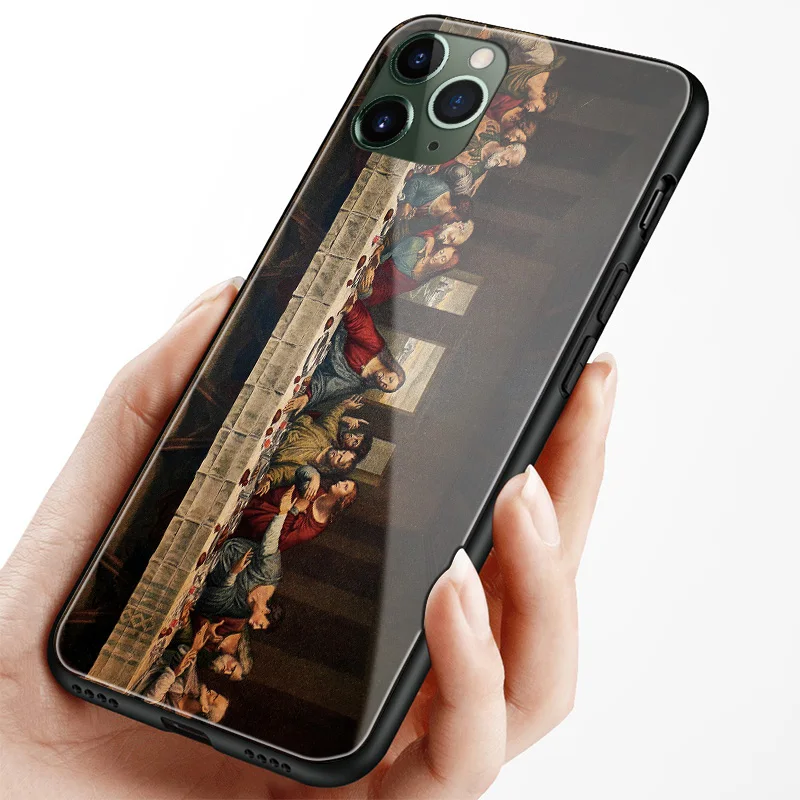 Чехол для телефона с мягким силиконовым стеклом iPhone SE 6 6s 7 8 Plus X XR XS 11 12 mini pro