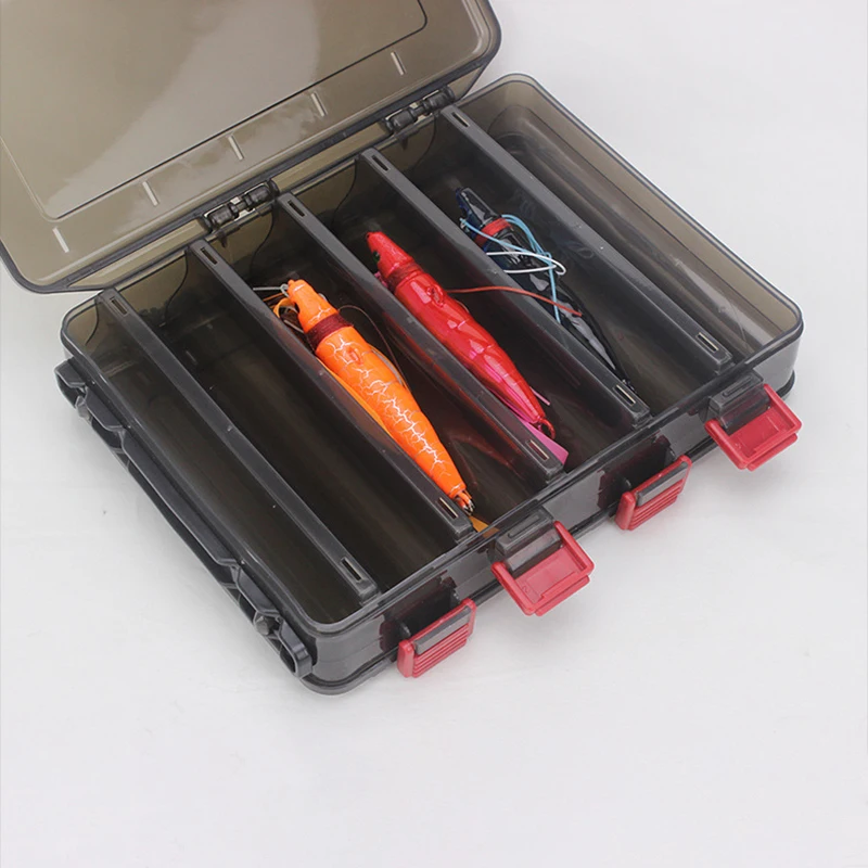 

Outdoor Fishing Gear Baits Box Storage Plastic Double-sided 10 Grid Bait Box