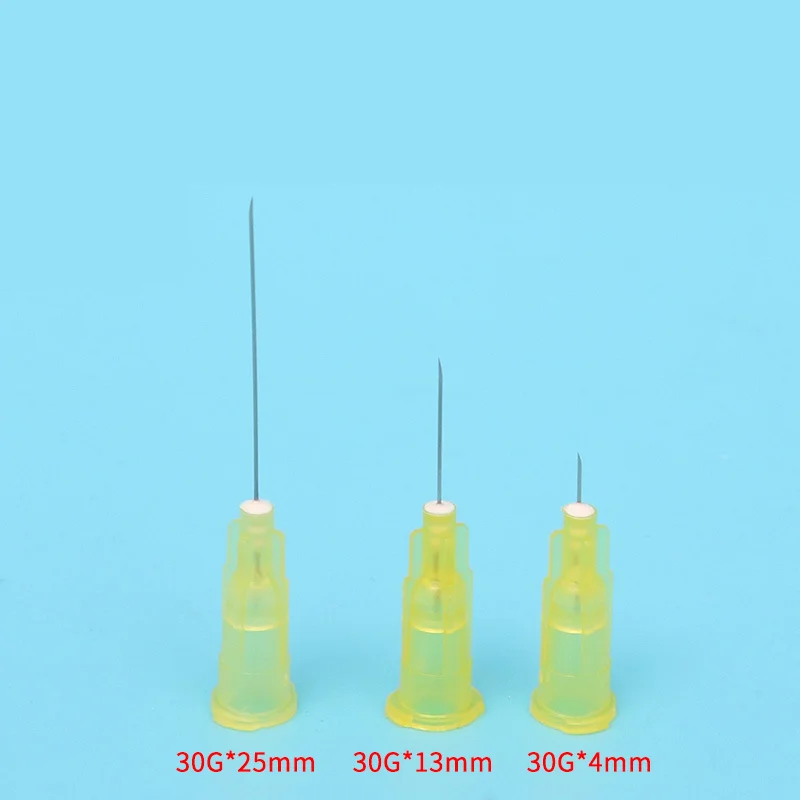 China painless small needle 13mm 4mm 25mm disposable 30G medical micro-plastic injection cosmetic sterile needle surgical tool