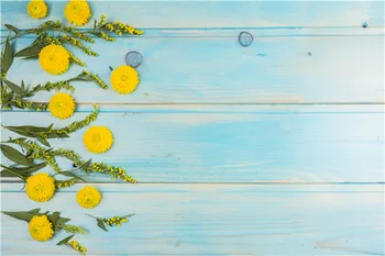 

SHENGYONGBAO Vinyl Custom Christmas Photography Backdrops Prop flower and Wood Planks Photo Studio Background W191023-33589
