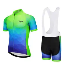  Summer new men's cycling jersey short-sleeved suspenders breathable and quick-drying cycling jersey suit 