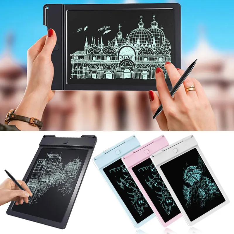 Efex Intelligence 4 цвета доска планшет креативный lcd вручную нарисованный рисунок портативный 9 дюймов один ключ Erasure Memo