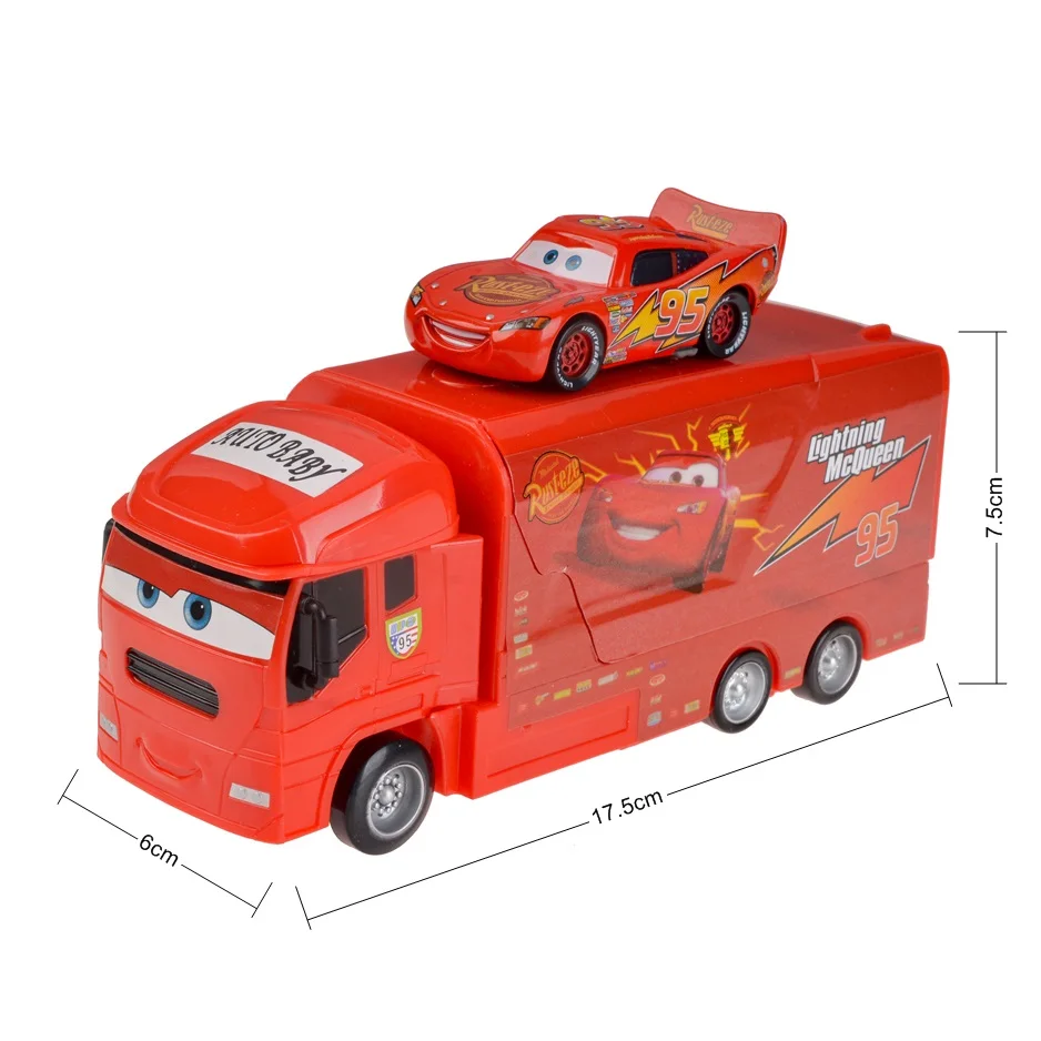 Совершенно новые автомобили disney Pixar Cars 2 Cars 3 Truck Mack Launcher пластиковая игрушечная машинка 1:55 Игрушечная модель автомобиля детские подарки на день рождения - Цвет: 5