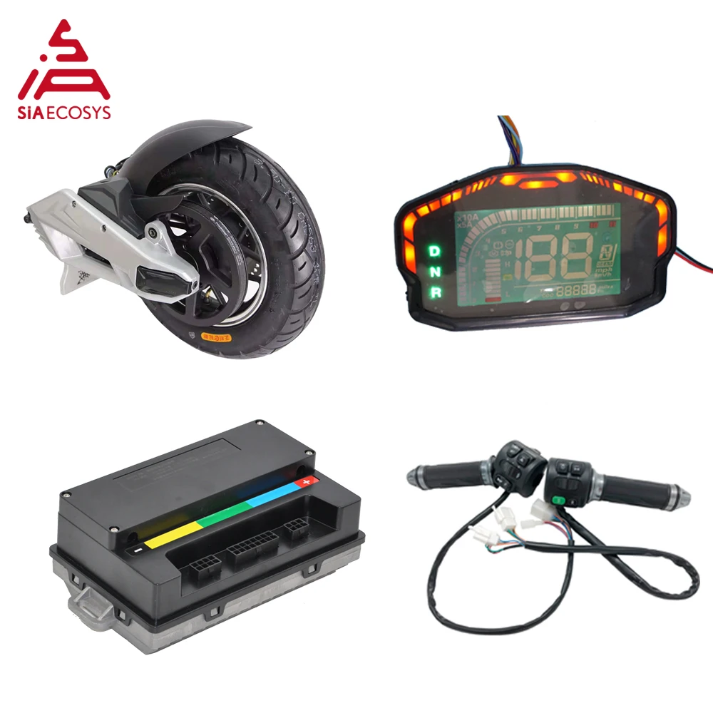 US $278.00 QS 1000W Mid Drive Motor Assembly Kits 72V 55KPH With 10inch Rim And EM50SP Controller And Z6 Throttle For Electric Scooter