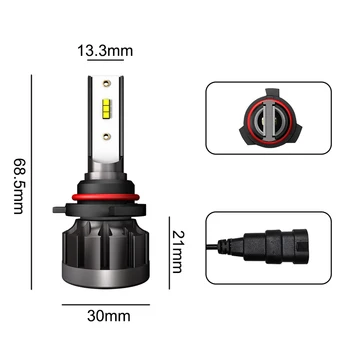 

4000LM Car Headlight Bulb 9V-36V 6000K Replacement Tool Waterproof IP68