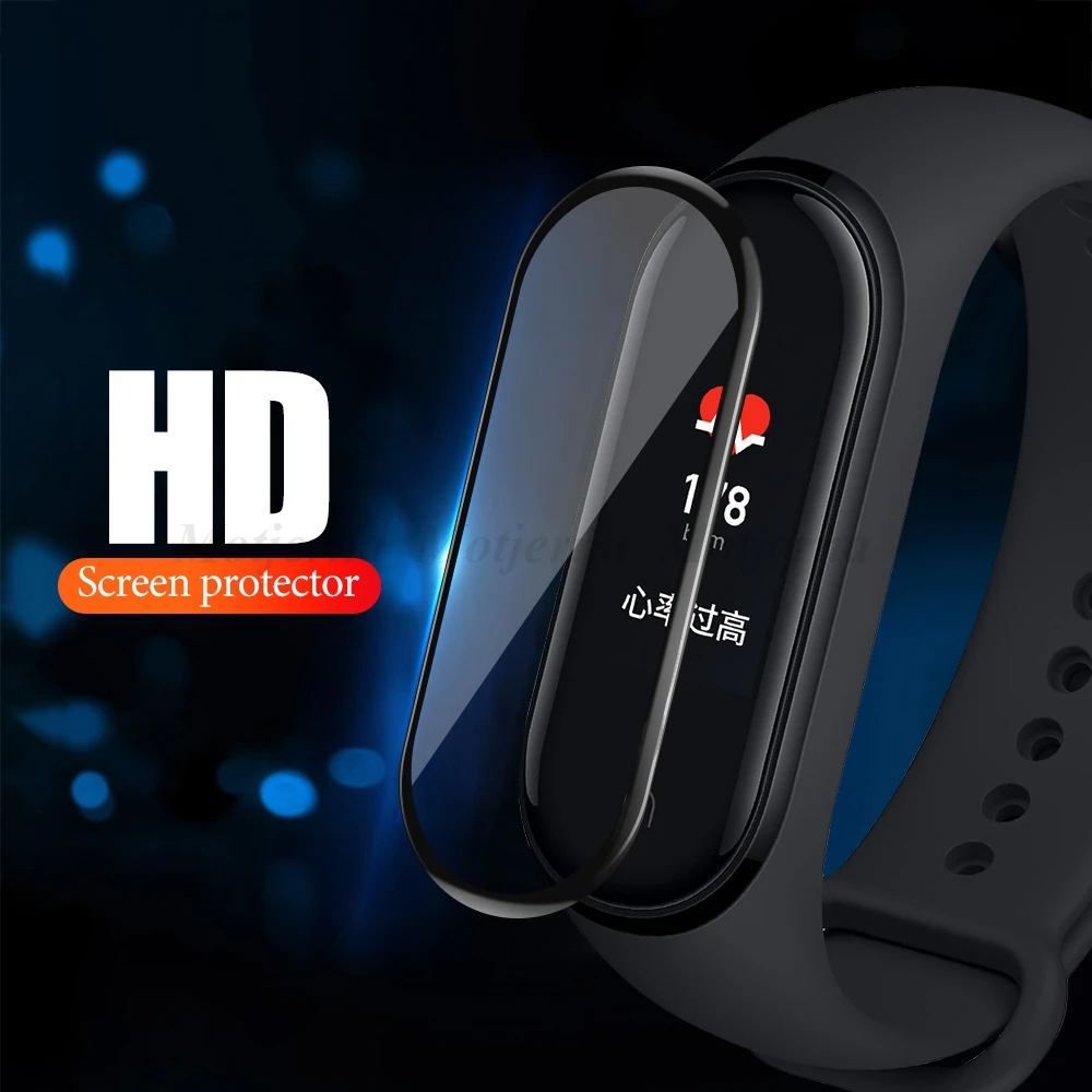 3D Защитная пленка с изогнутыми краями для Xiaomi mi band 4 стеклянная устойчивая к