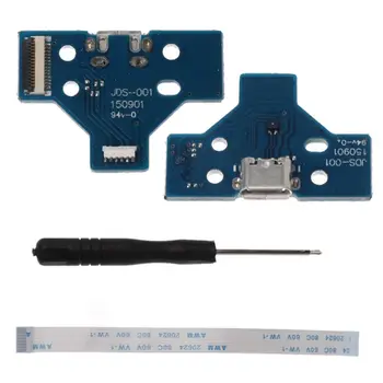 

Circuit Board Slim USB Charging Plate Controller Socket Port JDS-001 14 Pin Flexible Power Cable Replacement Parts for Sony PS4
