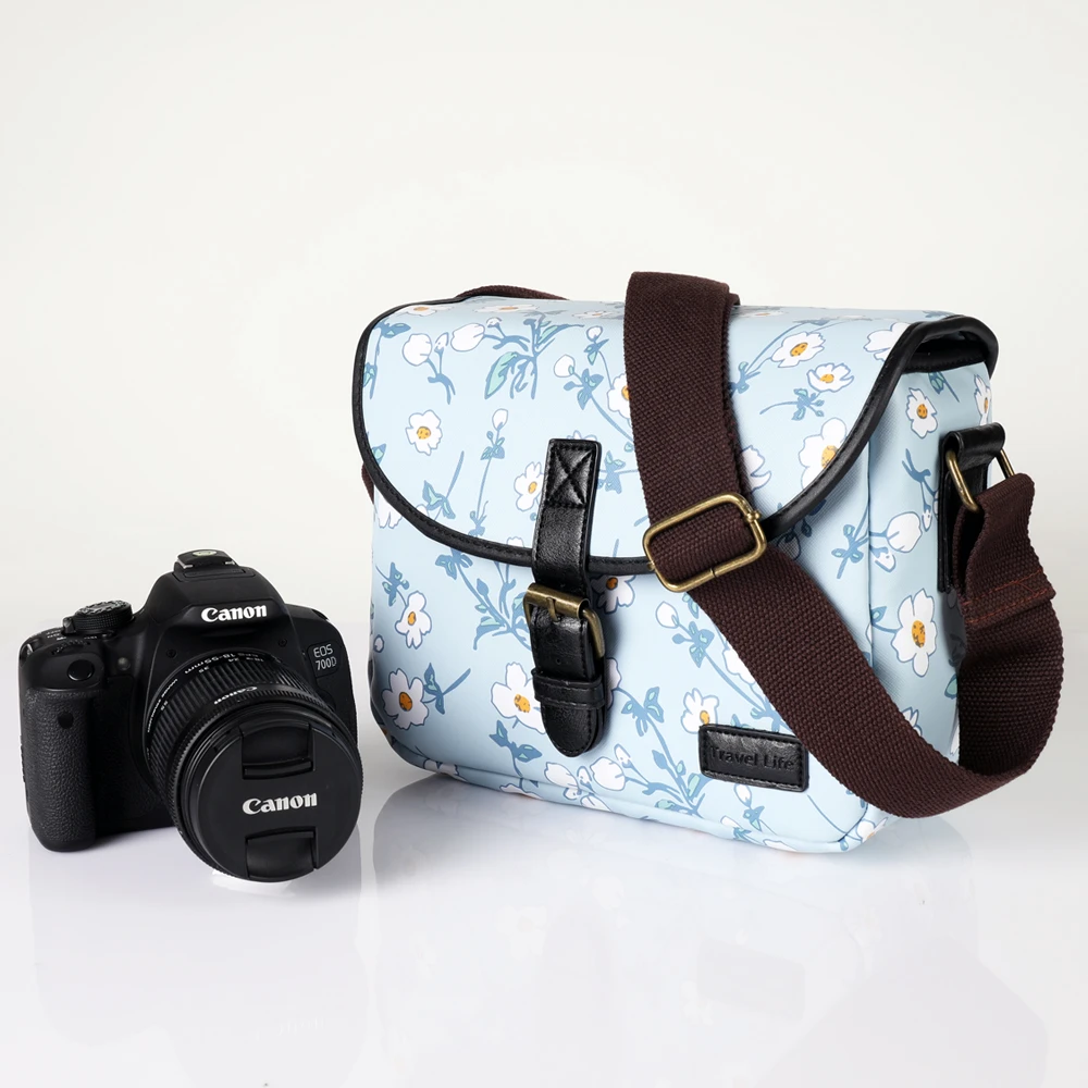 Bolsa de cámara de para mujer, de foto para Canon RP R R6 R5 Nikon Z5 Z50 Sony Panasonic Olympus Fujifilm, funda viaje al aire libre|Bolsos para cámara/vídeo| -