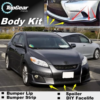 

For TOYOTA Matrix For Pontiac Vibe Bumper Lip Lips / Top Gear Shop Front Spoiler For Car Tuning / TOPGEAR Body Kit + Strip Skirt