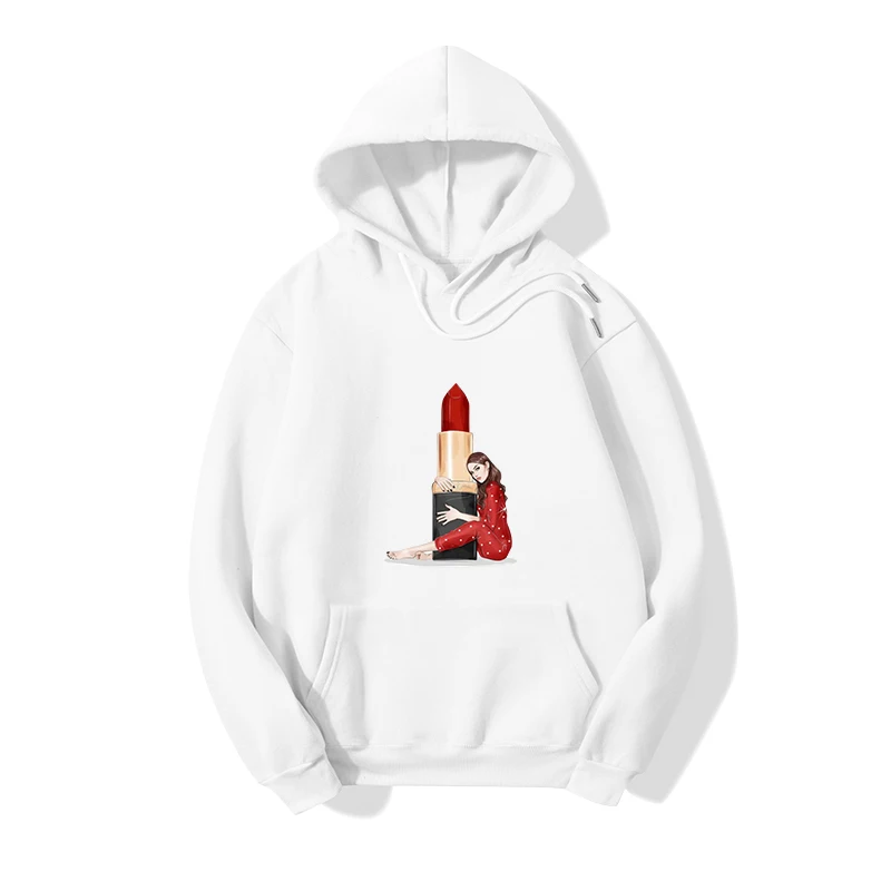 

Elephant Cartoon Print Hooded Sweatshirt 2020 Women's Casual Sports Top Long-Sleeve plus Velvet Autumn and Winter sweatshirt