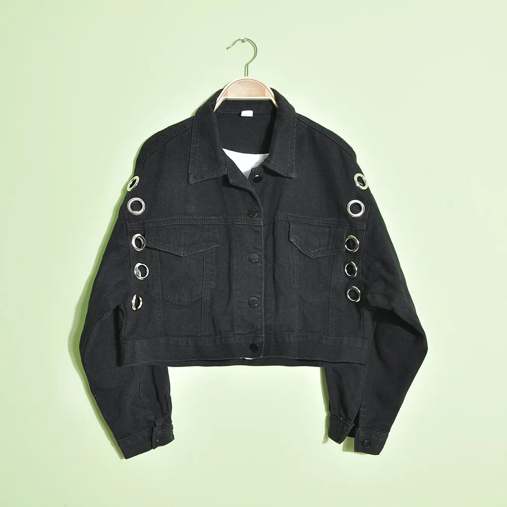 

2019 Autumn New Style Loose-Fit BF Jeans Coat Women's Korean-style College Style Coat