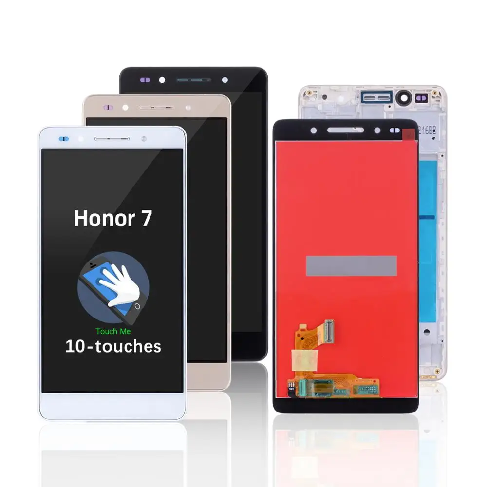Замена с рамкой сенсорный экран оригинальный для huawei Honor 7 дисплей ЖК-дисплей |
