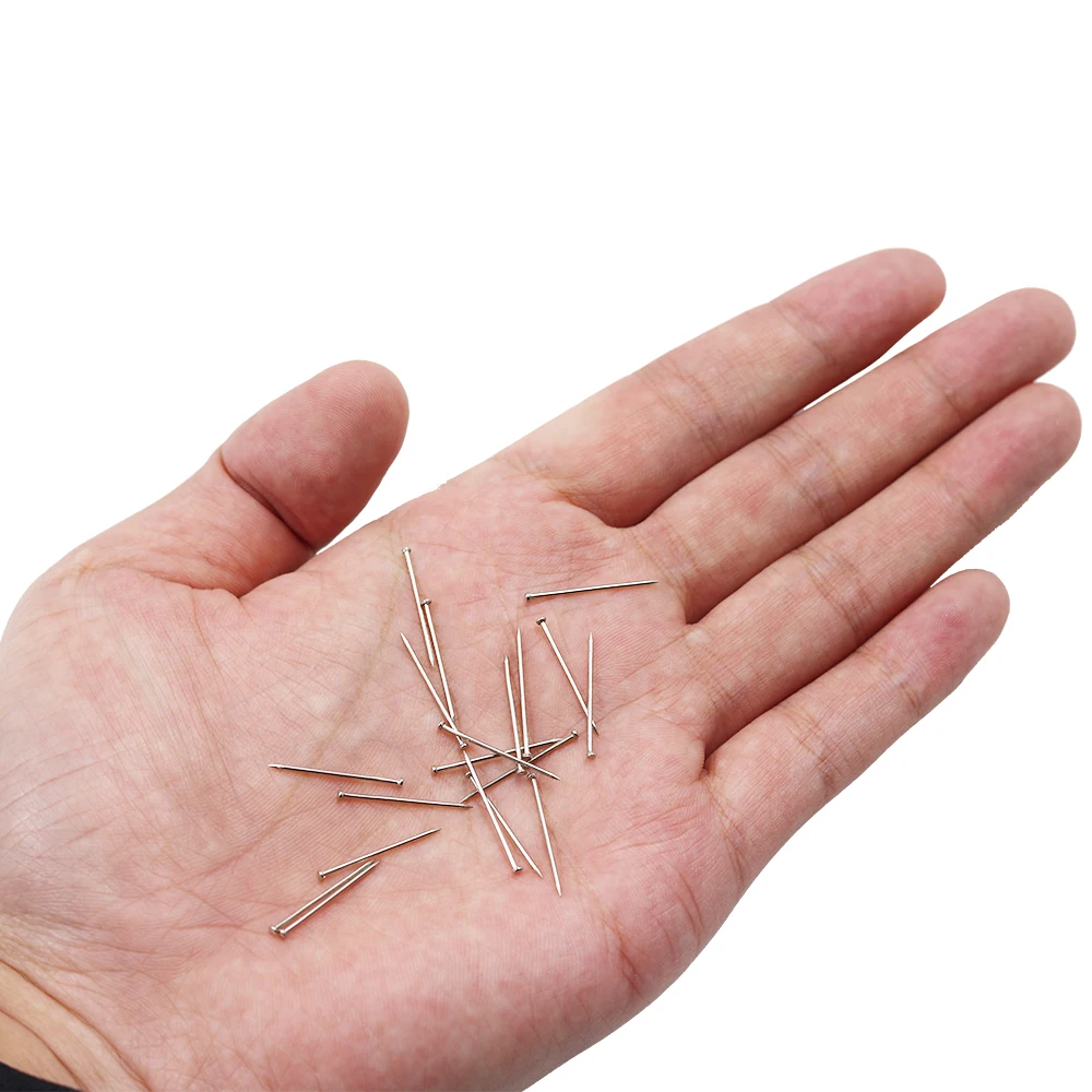 1kg/상자 0.7mm 2cm 헤드 핀 보석 만들기용 고급 새틴 핀, 재봉 및 공예 스테인레스 스틸 스트레이트 핀