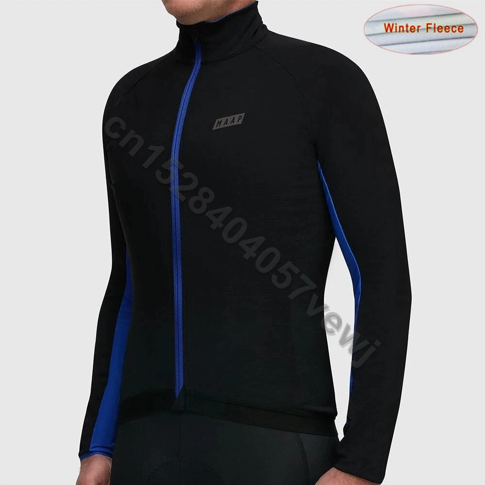 Pro MAAP Мужская одежда для велоспорта с длинным рукавом Ropa Ciclismo Invierno Hombre зимний теплый флисовый комплект для велоспорта из джерси и комбинезона