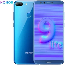 Глобальная версия Honor 9 Lite LLD-L21 мобильный телефон Android 8,0 5,6" полный экран 3 ГБ ОЗУ 32 Гб ПЗУ 4 камеры отпечаток пальца