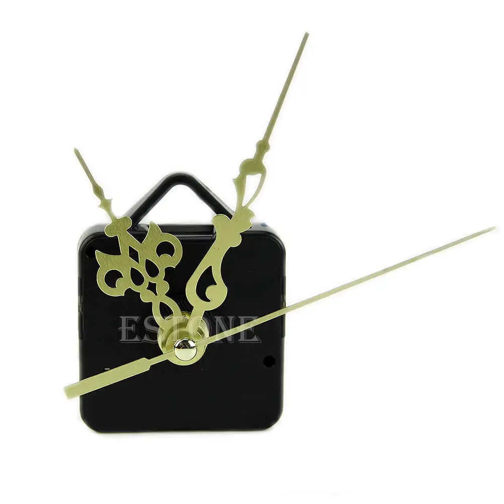 P82D DIY Quartz Clock Movement Mechanism Non Ticking DIY Wall Clock Mechanisms with Hands Set for Repair Parts Replacement 