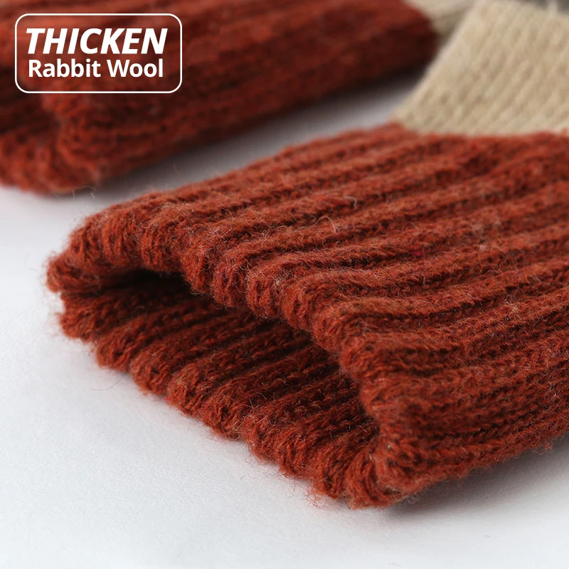 HSS Brand 5 Pairs High Quality Women Winter Socks Vintage Patchwork Rabbit Wool Sock Thicken Warm Thermal Cotton Socks Best Sellers In Accessories