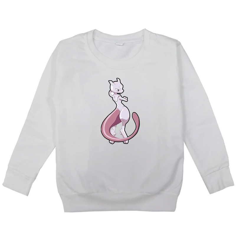 Hoodies 10 Новинка; толстовки для мальчиков и девочек с принтом покемона; детская футболка; хлопковый пуловер; топы; весенне-осенняя одежда; От 2 до 14 лет; Лидер продаж - Цвет: Hoodies 10