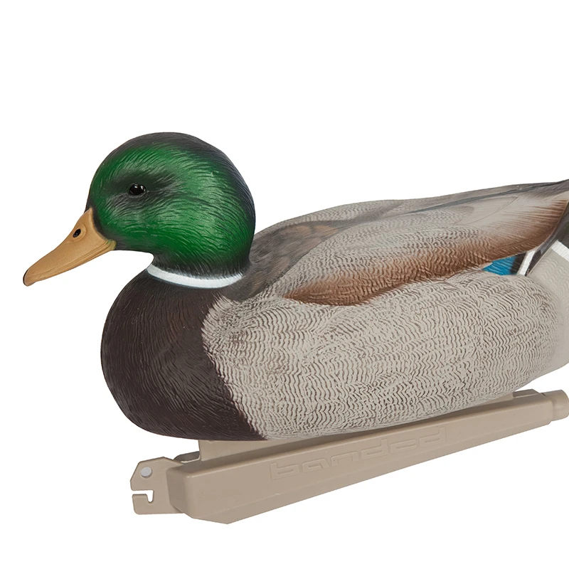 2x Plastic Mallard Duck Decoy Floating Drake Duck Decoy for Hunting &Fishing 
