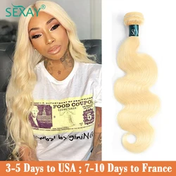 Sexay 613 Body Wave Bundles 1 Pc Malaysian Human Hair Weave Extensions 10A Ombre Blue Green 99J Red Wavy Hair Bundles For Women