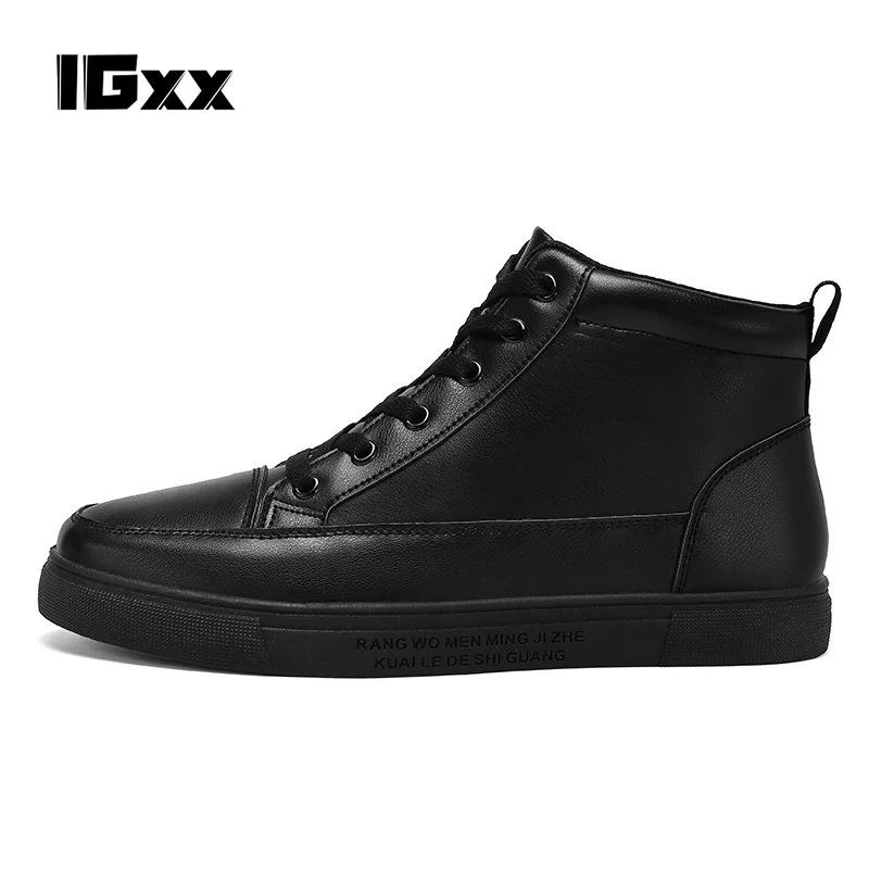 IGxx Men's Casual  Shoes  Hip-hop Men's Skate Shoes  Tennis Male Adult Autumn 2022 Casual Shoes platform shoes  black shoes
