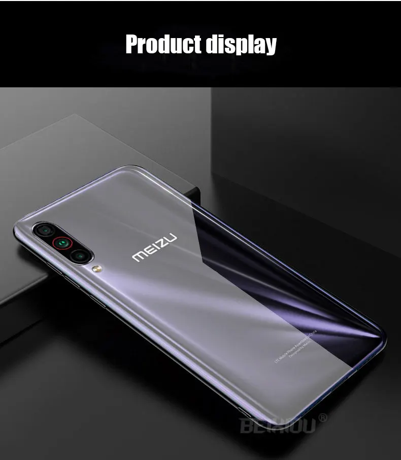 Чехол для Meizu 16 T 16s Pro 16Xs 16 TPU силиконовый прозрачный мягкий чехол для Meizu Note 9 задняя крышка и закаленное стекло
