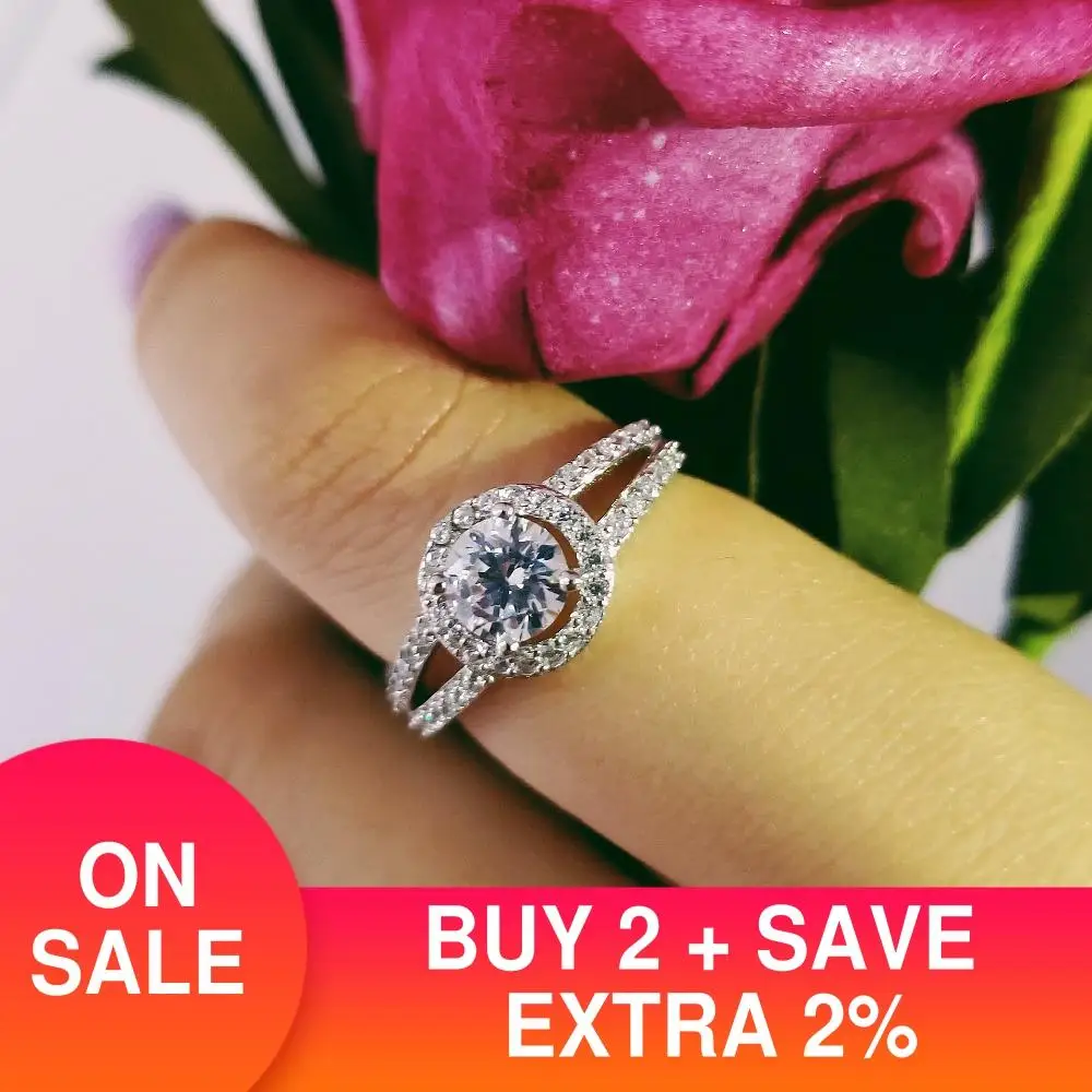 Оригинальные обручальные кольца из настоящего серебра 925 пробы для женщин модный