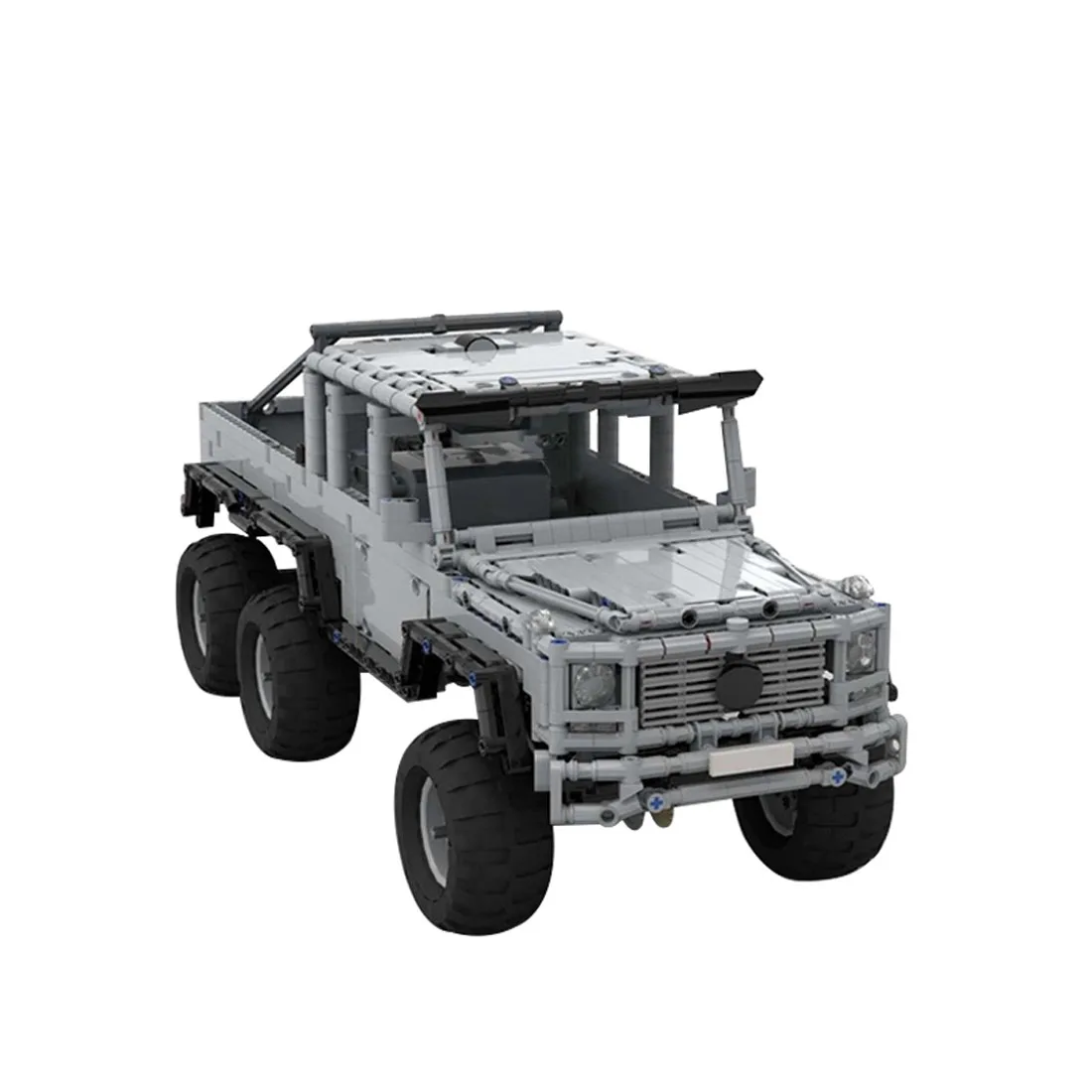 

1700Pcs MOC RC 6-Wheeled Off-road Vehicle Model High Level Assembly Small Particle Building Block Set with Motor Remote Control