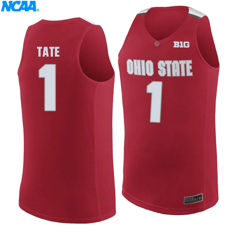 Новое поступление, высокое качество, Ohio State Tate#1, Спортивная футболка для колледжа, трикотажные изделия, S-XXXL