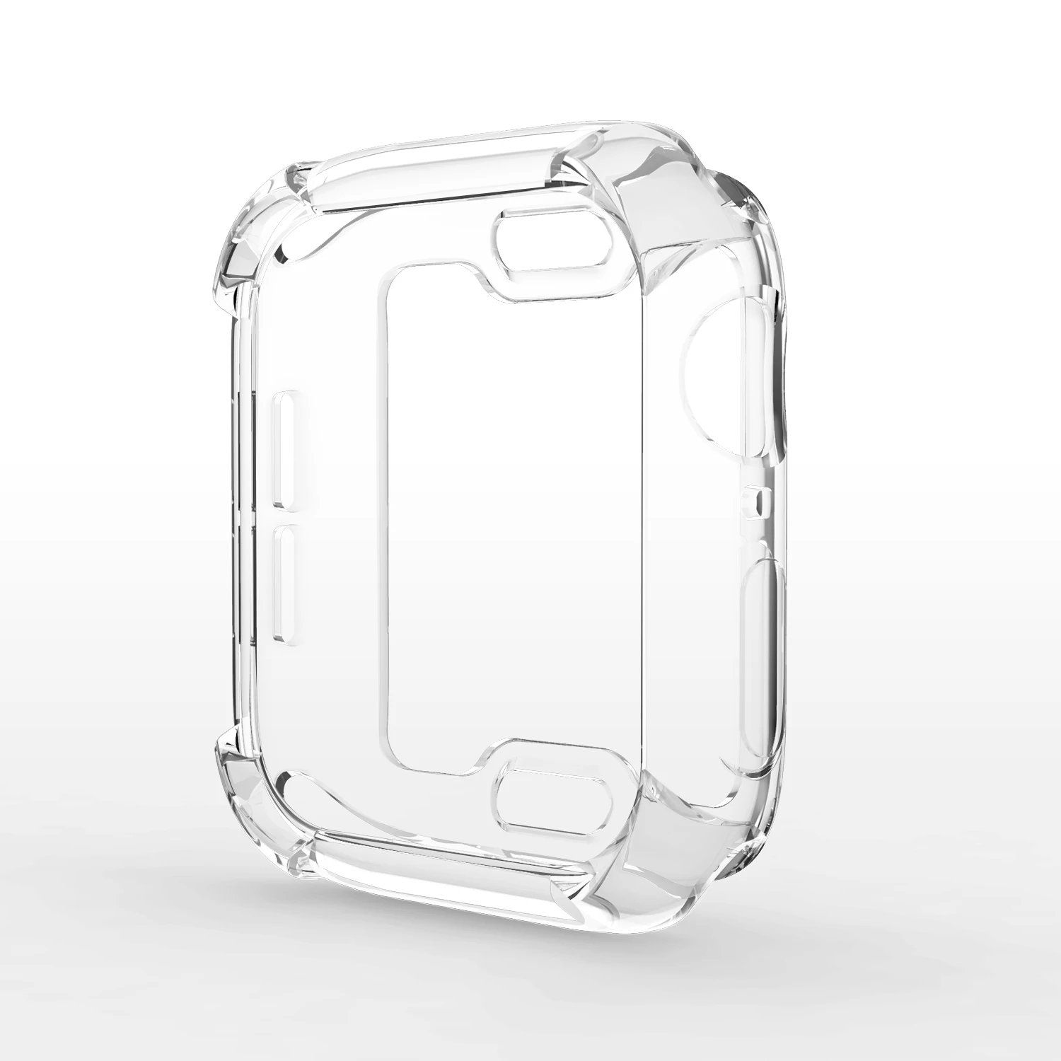 Защитный чехол для Apple Watch, версии 5/4/3/2/1 40 мм 44 полной защиты для защиты от падения покрытие TPU чехол s для наручных часов iWatch, версия 3, 2, 42 мм, 38 мм - Цвет: transparent